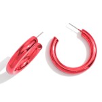 Wholesale solid Color Metal Hoop Earrings Diameter