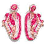 Seed Bead Sneaker Drop Earrings

- Approximately 2.75" L