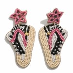 Wholesale seed Bead Sneaker Star Drop Earrings L