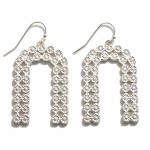 Wholesale metal Flower Stud Arch Drop Earrings L