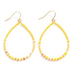 Beaded Teardrop Earrings 

- Approximately 2" L
- Lightweight Design 
