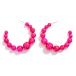 Wholesale drop Hoop Earrings Disco Ball Beads L