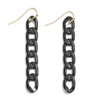 Wholesale chain Link Drop Earring Metallic Accents L