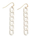 Wholesale chain Link Drop Earring Metallic Accents L