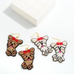 Wholesale seed Beaded Dog Drop Earrings L