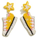 Wholesale seed Beaded Star Sneaker Drop Earrings L