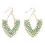 Wholesale metal Drop Earrings Beaded Cluster Accents L