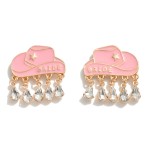 Wholesale bride Cowboy Hat Rhinestone Tassel L