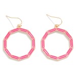 Wholesale enamel Drop Earring Geometric Detail L