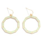 Wholesale enamel Drop Earring Geometric Detail L