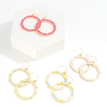 Wholesale enamel Drop Earring Geometric Detail L
