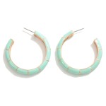 Wholesale enamel Bamboo Hoop Earrings Diameter