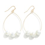 Wholesale dainty Teardrop Earrings Faceted Beaded Detail L