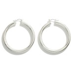 Wholesale chunky Brass Hollow Hoop L Genuine Premium Brass Hollow Hoop Hypoaller