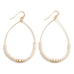 Wholesale dainty Teardrop Earrings Beaded Detail L