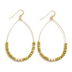 Wholesale dainty Teardrop Earrings Beaded Detail L