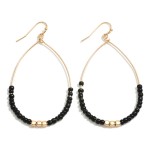 Wholesale dainty Teardrop Earrings Beaded Detail L