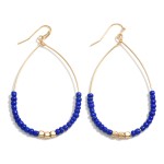 Wholesale dainty Teardrop Earrings Beaded Detail L