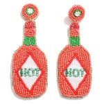 Wholesale seed Bead Hot Sauce Drop Earrings L