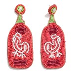 Seed Bead Hot Sauce Drop Earrings

- Approximately 3.75" L