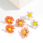 Wholesale daisy Flower Stud Earrings L