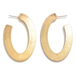 Wholesale worn Metal Drop Hoop Earring L