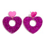 Wholesale glitter Resin Drop Earrings L