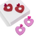 Wholesale glitter Resin Drop Earrings L