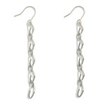 Wholesale dainty Paperclip Metal Chain Link Earrings L Handmade Korea Gold K Gol