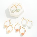 Wholesale beaded Teardrop Earrings Beaded Cluster L