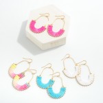 Wholesale raffia Gold Drop Earrings L