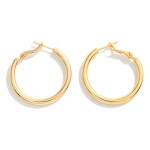 Wholesale k Gold Dipped Thick Hoop Earrings Brass Base Hypoallergenic D Made Ko