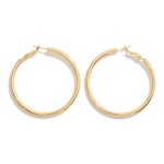 Wholesale k Gold Dipped Thick Hoop Earrings Brass Base Hypoallergenic D Made Ko