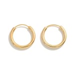 Wholesale k Gold Dipped Huggie Hoop Earrings Brass Base Hypoallergenic D Made K