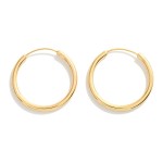 Wholesale k Gold Dipped Hoop Earrings Brass Base Hypoallergenic D Made Korea