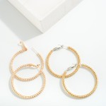 Wholesale twisted Two Coil Spring Hoop Earrings L