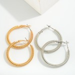 Metal Spring Coil Hoop Earrings

- Approximately 1.2" L