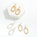 Linked Metal Loops Drop Earrings

- Approximately 2" L