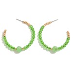 Wholesale dainty Hoop Faceted Beaded Details L