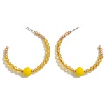 Wholesale dainty Hoop Faceted Beaded Details L