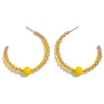 Wholesale dainty Hoop Faceted Beaded Details L