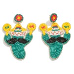 Wholesale seed Beaded Party Cactus Drop Earrings L