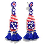 Wholesale americana Seed Beaded Beer Bottle Tassel Details L