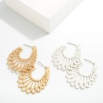 Wholesale metal Filigree Drop Earrings L