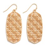 Wholesale metal Filigree Drop Earrings L