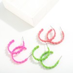 Wholesale metal Flower Drop Hoop Earrings L