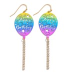 Wholesale brass Happy Birthday Balloon Rhinestone String Detail L Brass Metal Co