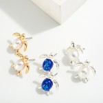 Wholesale metal Sea Turtle Stud Earrings L