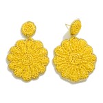 Seed Beaded Monochromatic Flower Drop Earrings

- Approximately 2.5" L