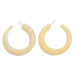 Wholesale marbled Acetate Hoop Earrings D